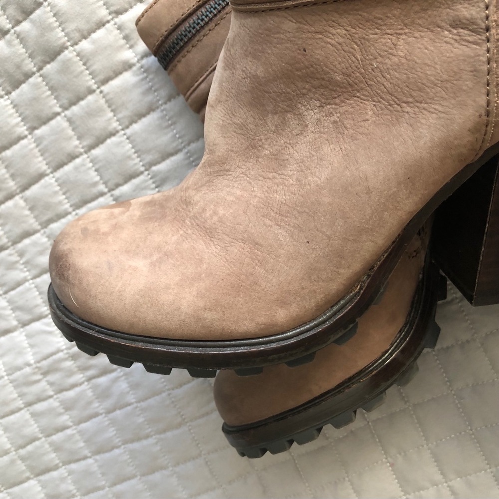 {Sam Edelman} Brown Zipper Booties - Picture 7 of 9